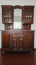 Comprar Aparador Vajillero Antiguo De Roble Con Mármol
