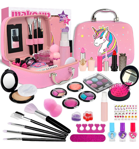 27 Pzs Juego De Maquillaje De Niñas Maquillaje Lavable