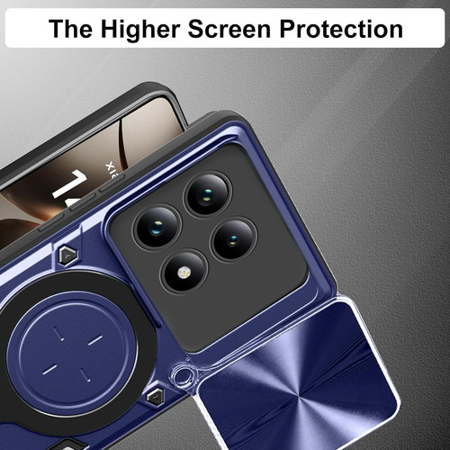 Funda Uso Rudo Carcasa Cámara Para Xiaomi 14t/14t Pro+mica Azul Xiaomi 14t/14t Pro