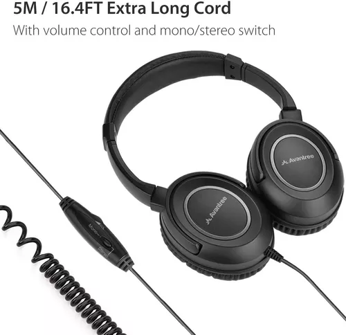 WMSZMSM Auriculares con cable extra largo extra largo para PC TV