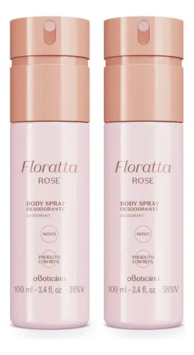 2x Floratta Rose: Body Spray 100ml