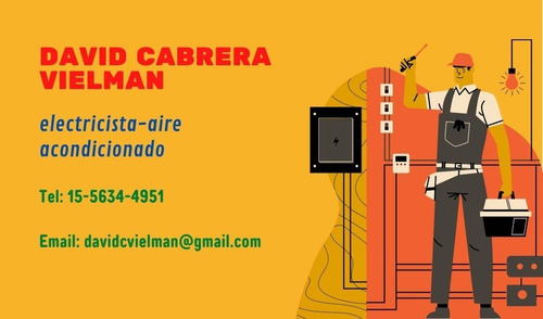 Imagen 1 de 1 de Electricista-inst. Aire Acondicionado- Camaras Seguridad