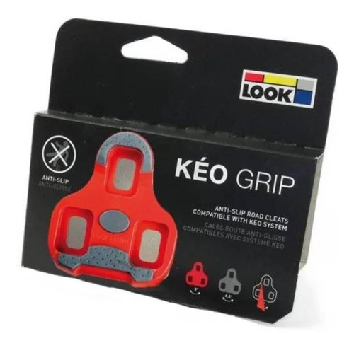 Taco Pedal Speed Look Keo Grip Vermelho Float 9º