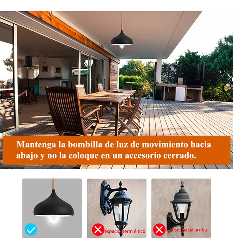 Foc0 Led 9w Con Sensor De Movimiento Color De La Luz Blanco