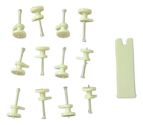 Clavos Acero Con Soporte Plástico Clava Fácil Cuadros X 12 Diámetro Nominal 1 Mm Largo 2 Cm