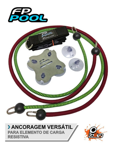 Imagem 1 de 9 de Elásticos Para Exercícios Aquáticos Fp Pool