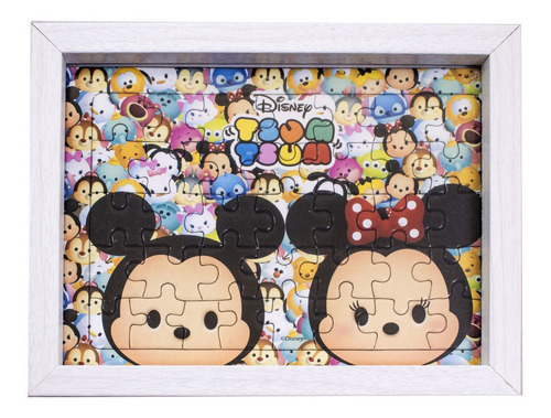 Marco de fotos para niños con diseño de Mickey Mouse, color blanco, nombre Mickey Mouse