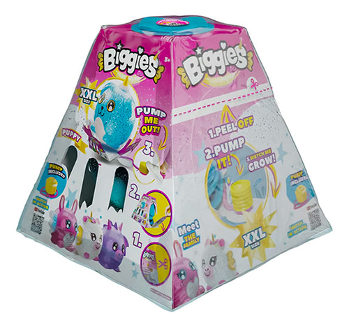 Peluche Inflable Biggies Perro Color Azul