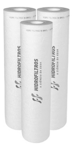 3 Refil Filtro Água 9.3/4 Caixa Dágua Cavalete Hidrofiltros