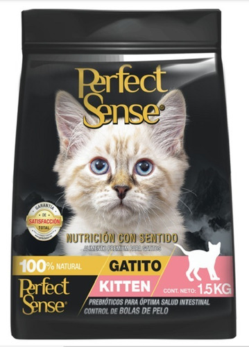 Imagen 1 de 2 de Croqueta Perfect Sense Kitten Gatito 1.5kg 100% Natural