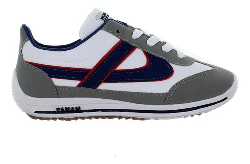 Panam Tenis Agujetas Blanco gris marino Hombre 80769