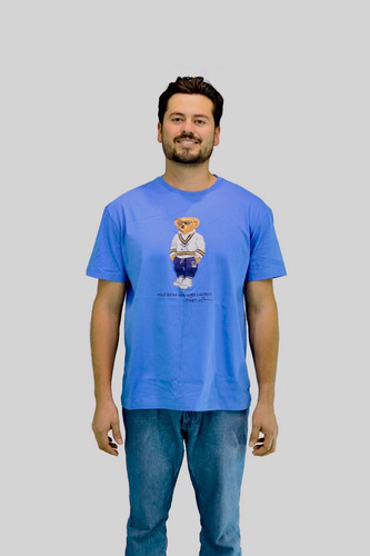 Playera Polo Bear By Ralph Lauren Azul Mod. 710973156003
