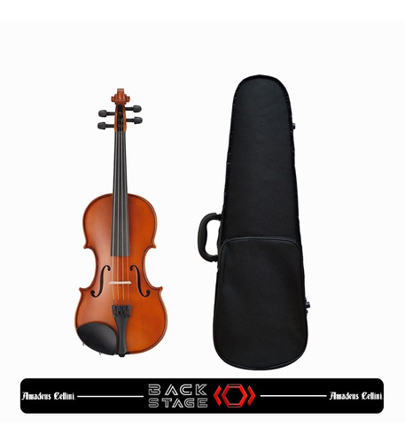 Amadeus Violin Y Estuche Para Principiante 4/4 Amvl002