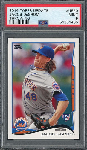 Jacob Degrom 2014 Topps Actualización Tarjeta De Novato De 9