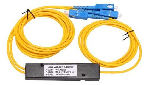 Divisor De Fibra Óptica Monomodo Ftth Sc Upc 1x2 Plc Fbt Op