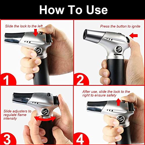 Blow Torch, Linterna De Cocina Profesional Con Cierre Adj