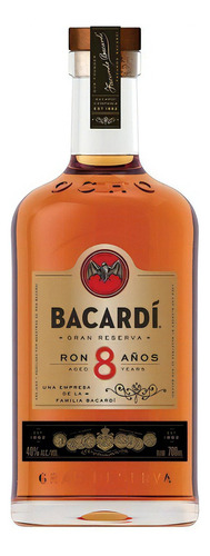 Ron Bacardi 8 Años Gran Reserva 700 Ml