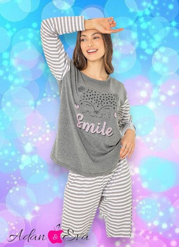 Pijama Invierno Liviano Oferta Estampado Bianca Secreta 8010