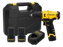 Comprar Taladro atornillador inalámbrico de 10mm Stanley SCD10D2K 12V + 2 baterías de 2Ah + accesorio con maletín de transporte 220V