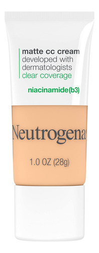 Creme Cc Fosco Impecável De Cobertura Total Neutrogena Clear