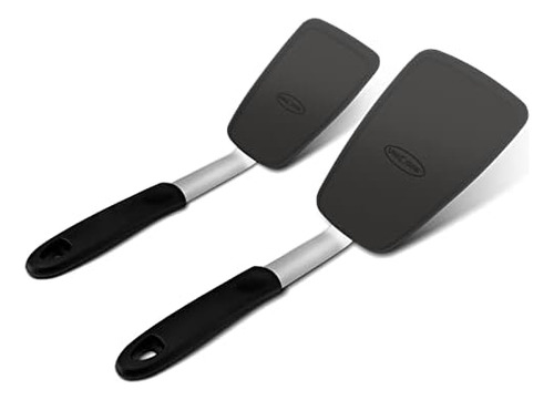 2 Pack Flexible Silicone Spatula Turner 600f Heat Resistant