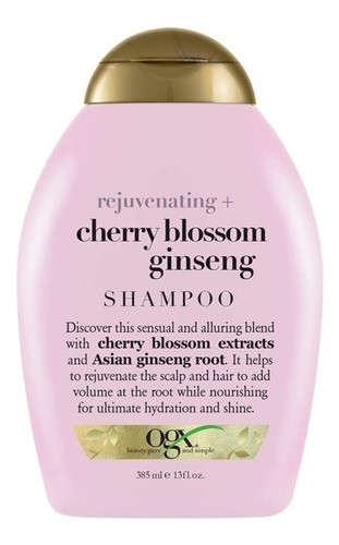 Shampoo Ogx Rejuvenecedor Cherry Blossom Ginseng 385ml