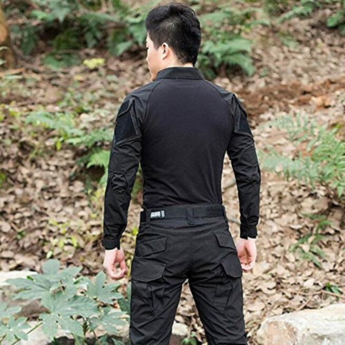 Camisa Táctica De Manga Larga Militar Con Coderas