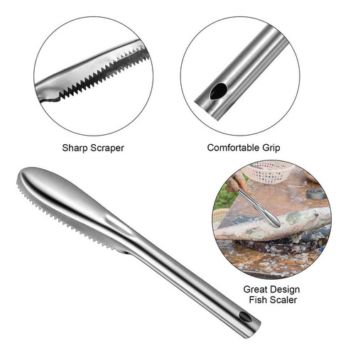Raspador De Pescado Removedor De Escamas De Pescado De 8 Pie