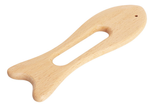 2 Peças De Madeira Gua Sha Board Em Forma De Peixe, Faia Pol
