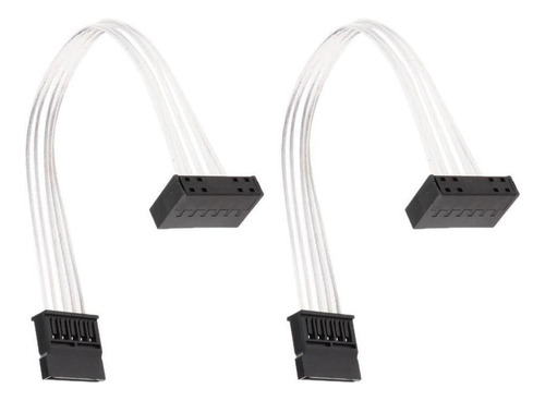 . 2x 20cn Sata Cable De Extensión De Alimentación Macho A .