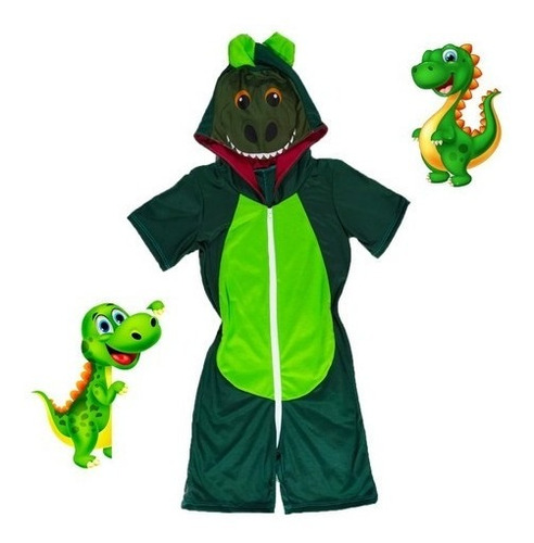 Pijama Infantil Macacão Fantasia Pokemon Dinossauro Parmalat