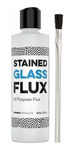 Cautin - 8oz Liquid Zinc Flux For Stained Glass, Soldering W
