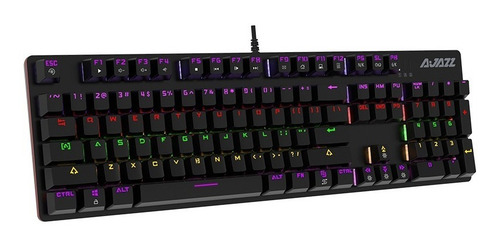 Imagen 6 de 9 de Teclado Mecánico Gamer Retroiluminado 104 Teclas Blue- Ajazz