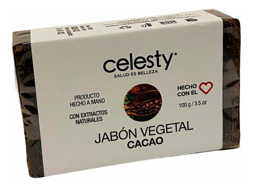 Kit 30 Pzs Jabón Vegetal Cacao 100g Glicerina