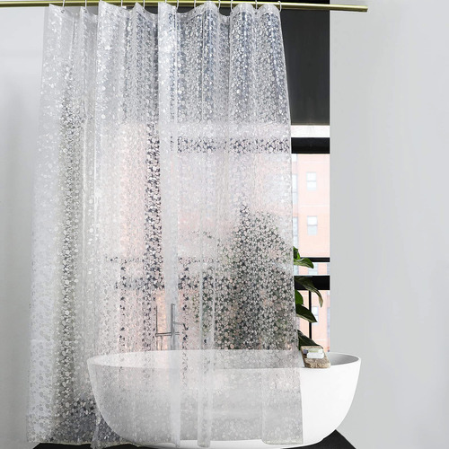 Cortina De Ducha Estampada A Prueba De V Para Baño.