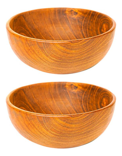 Rainforest Bowls Juego 2 Cuenco Madera Teca Javanesa  5 