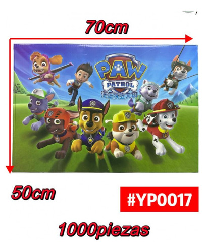 Rompecabezas 1000 Piezas Paw Patrol 