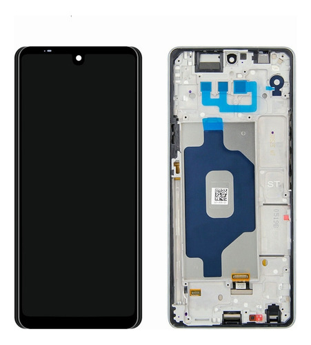 Para LG Stylo 6 Q730 Pantalla Lcd Táctil Negro Con Marco