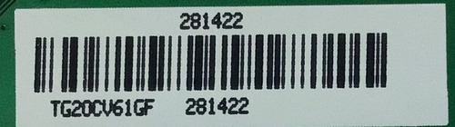 T-con Hisense 281422 / Rsag7.820.10545/roh / Modelo 43a6g (Usado)