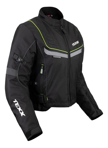 Jaqueta Texx New Strike V2 Lady Preta Verde 2xl