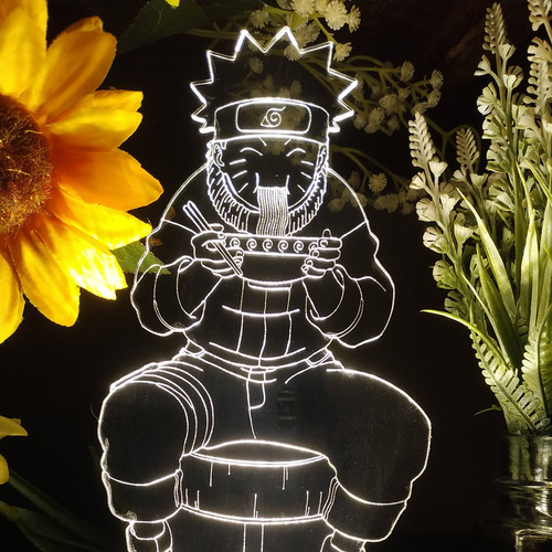 Luminária De Mesa Led Infantil Decoração Nerd Naruto Comida