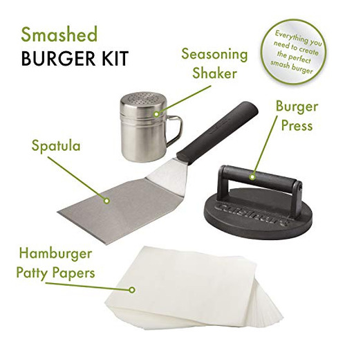Kit De Hamburguesas Smash Cuisinart Csbk-400 Con Triturador