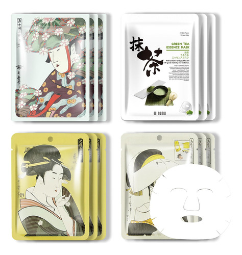 Ukiyoe Trial Set Mascarilla De Belleza Tipo A 12 Hojas Cuida