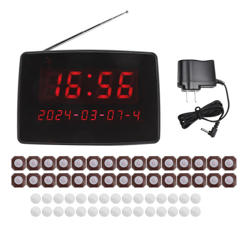 Llamador De Meseros Inalambrico Con 30 Botones Y 1 Monitoreo