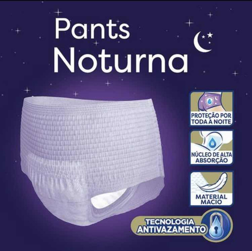 Kit 4 Fralda Geriátrica Tena Pants Noturna G/xg 16 Unidades