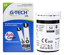 Comprar 50 Tiras De Glicemia G-tech Lite Fita Medir Glicose Diabetes