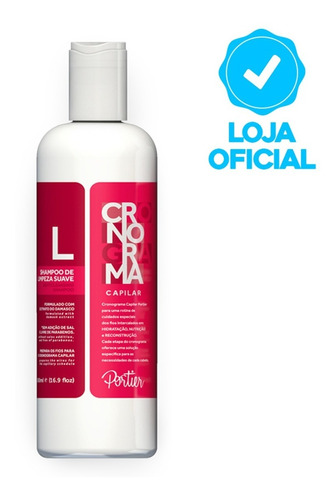 Cronograma Capilar Portier - Shampoo De Limpeza Suave 500ml