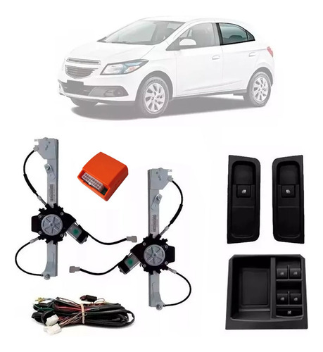 Kit Vidro Eletrico Onix Joy 2019 Traseiro Tragial