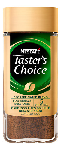 Café Soluble Nescafé Taster's Choice Decaffeinated 100 G