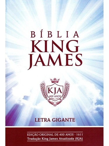 Bíblia King James Atualizada | Kja| Letra Gigante | Capa Brochura Céu: Nova Verão Internacional, De Bíblia King James. Série 1 Editora Plenitude Distribuidora, Capa Mole Em Português, 2022